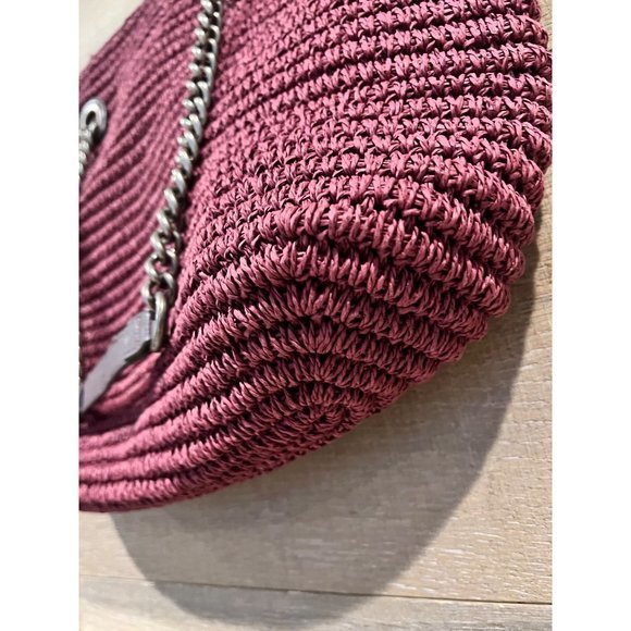 Kurt Geiger London Womens Purple Chelsea Raffia Large Tote Hand Bag - Picture 8 of 10